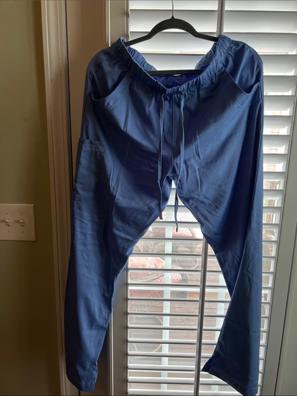 healing hands womens violet Drawstring Scrub Joggers